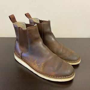 Clarks desert boots with vibram soles